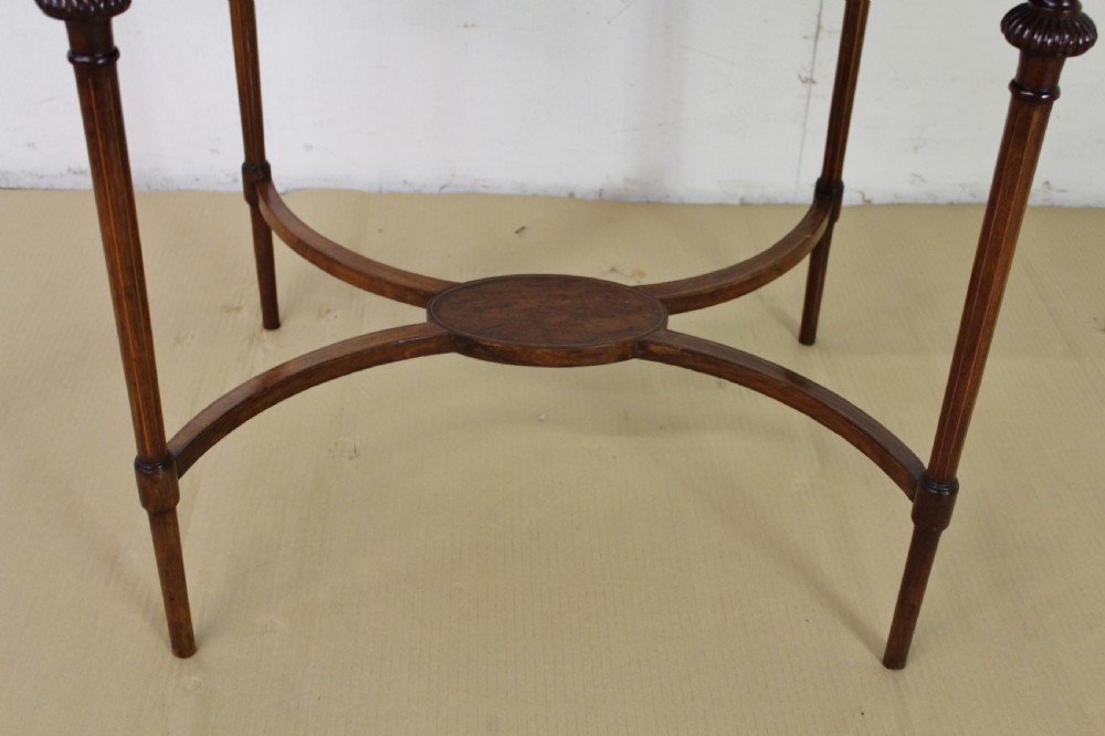 Domed Top Inlaid Mahogany Bijouterie Table View VIII