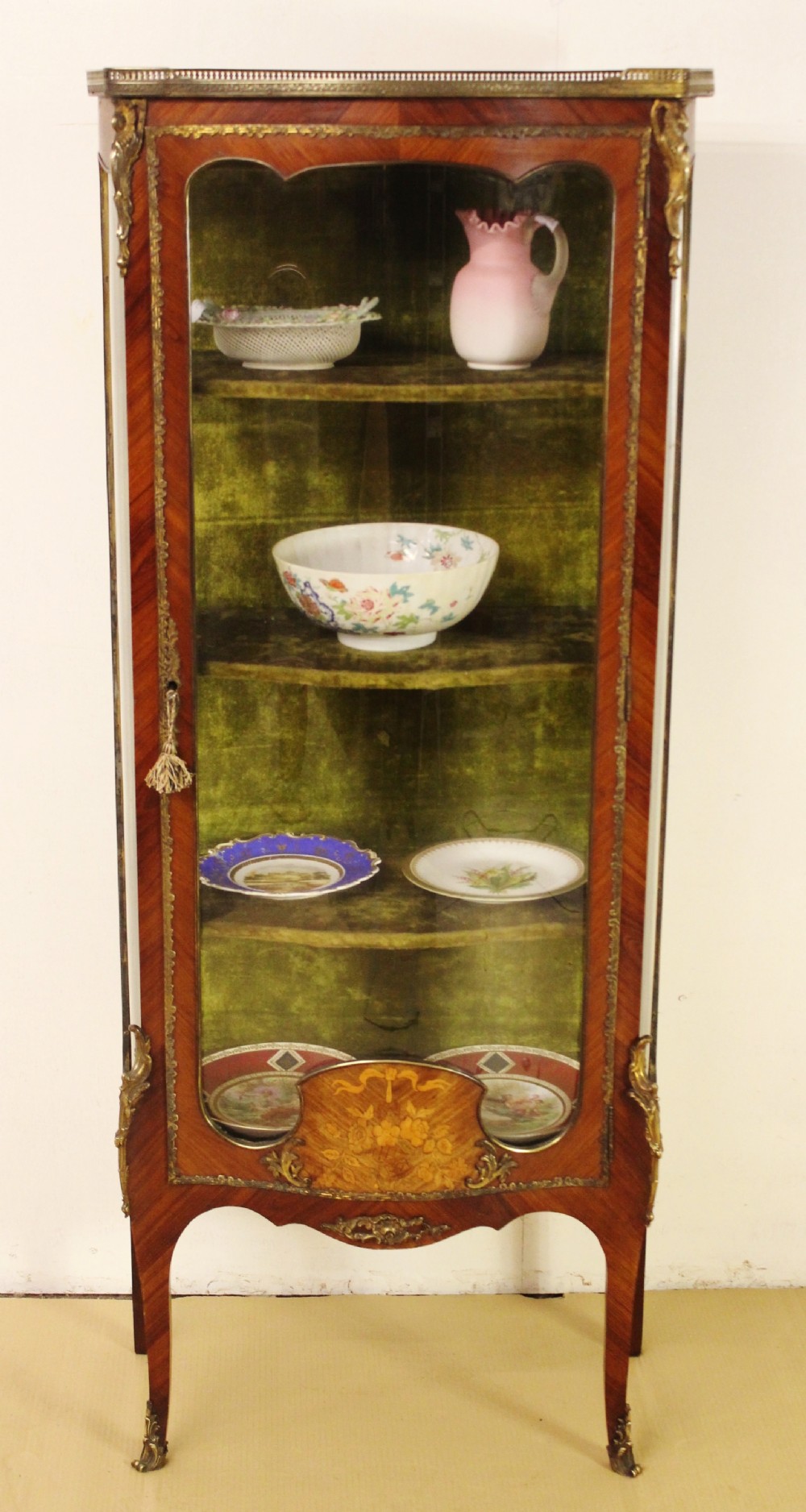 French Kingwood and Marquetry Vitrine
