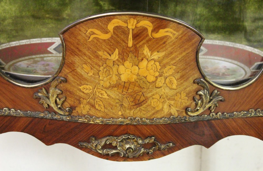 French Kingwood and Marquetry Vitrine View II