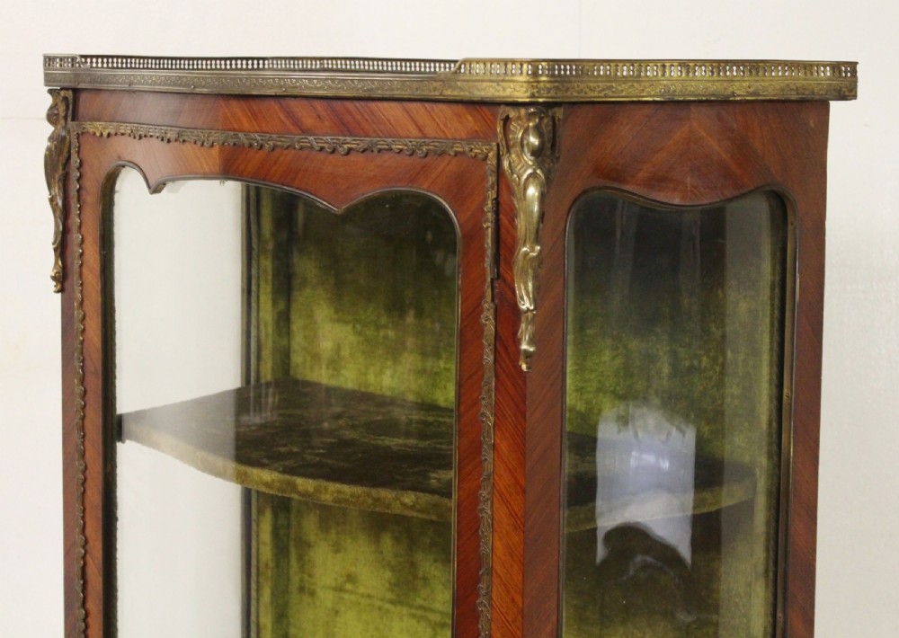 French Kingwood and Marquetry Vitrine View XIII
