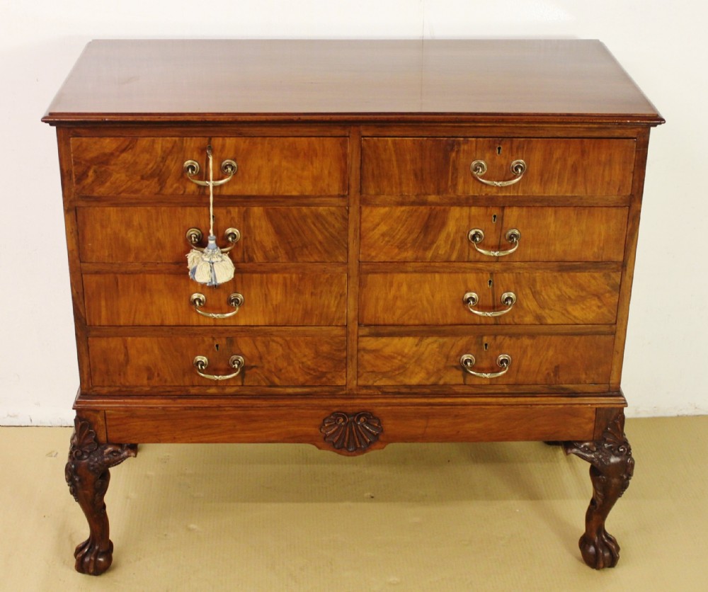 Multi Drawer Burr Walnut Chest