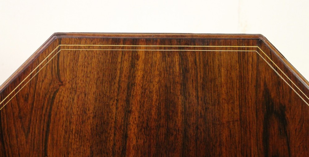 Octagonal Inlaid Rosewood Centre Table View X