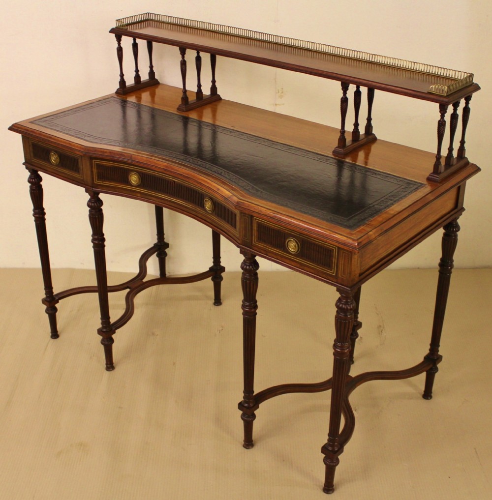 Inlaid Rosewood Writing Desk by Collinson and Lock