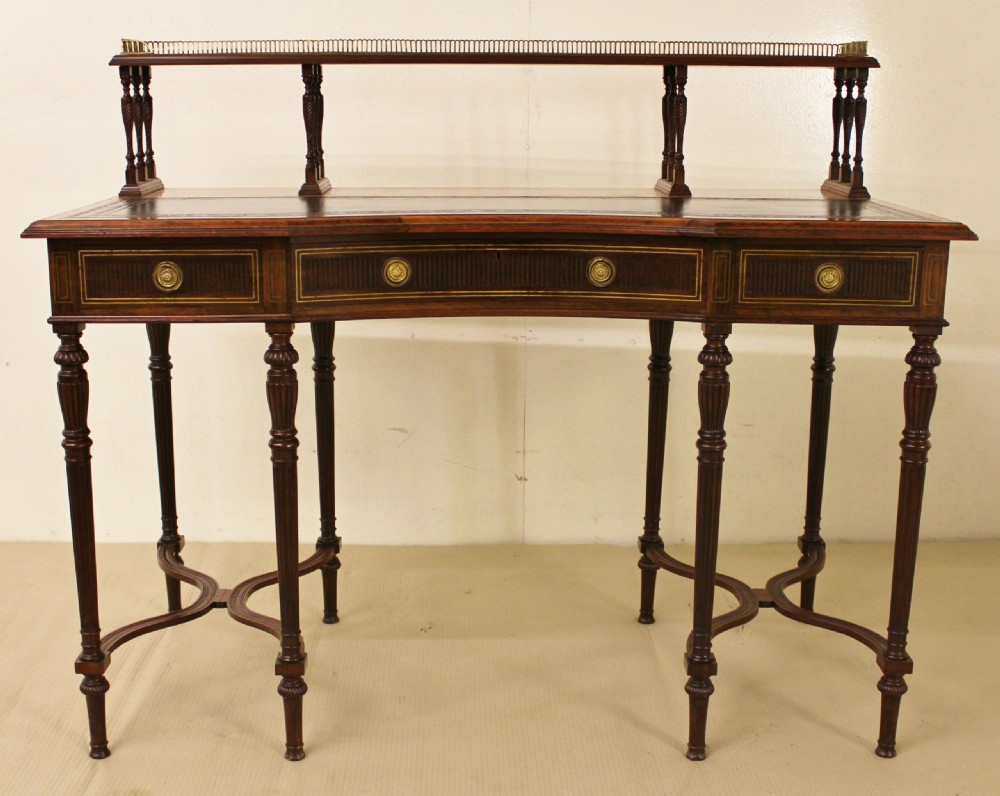 Inlaid Rosewood Writing Desk by Collinson and Lock View VI
