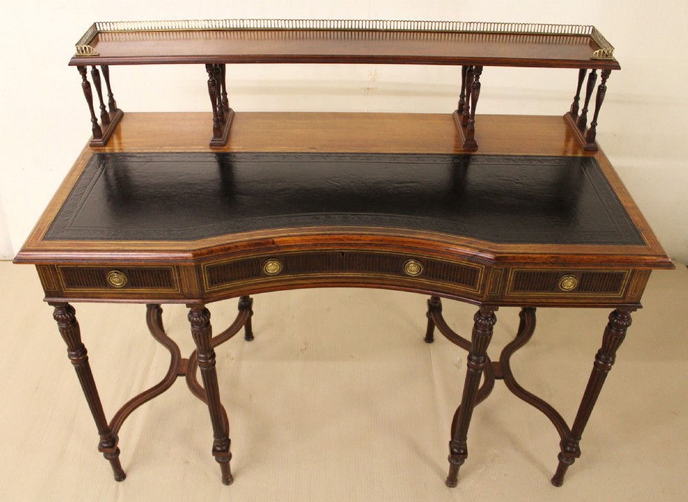 Inlaid Rosewood Writing Desk by Collinson and Lock View VII