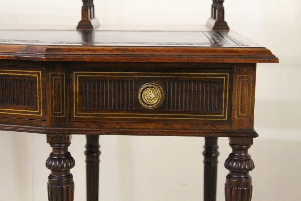 Inlaid Rosewood Writing Desk by Collinson and Lock View IX