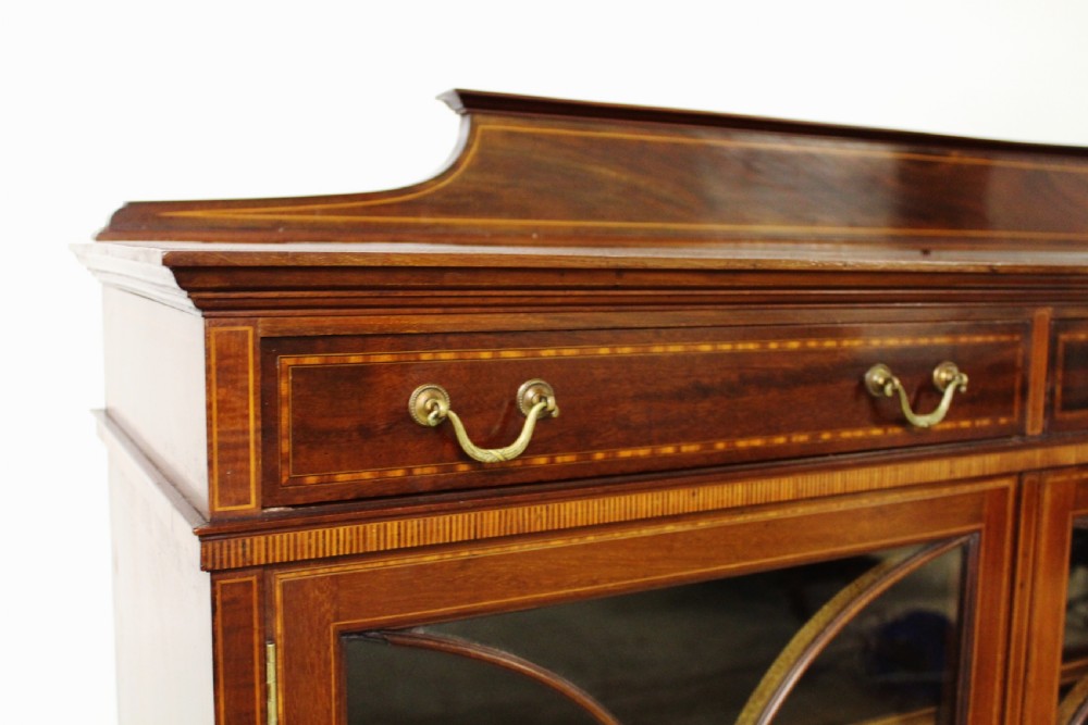 Inlaid Mahogany Bookcase by Maple and Co View II