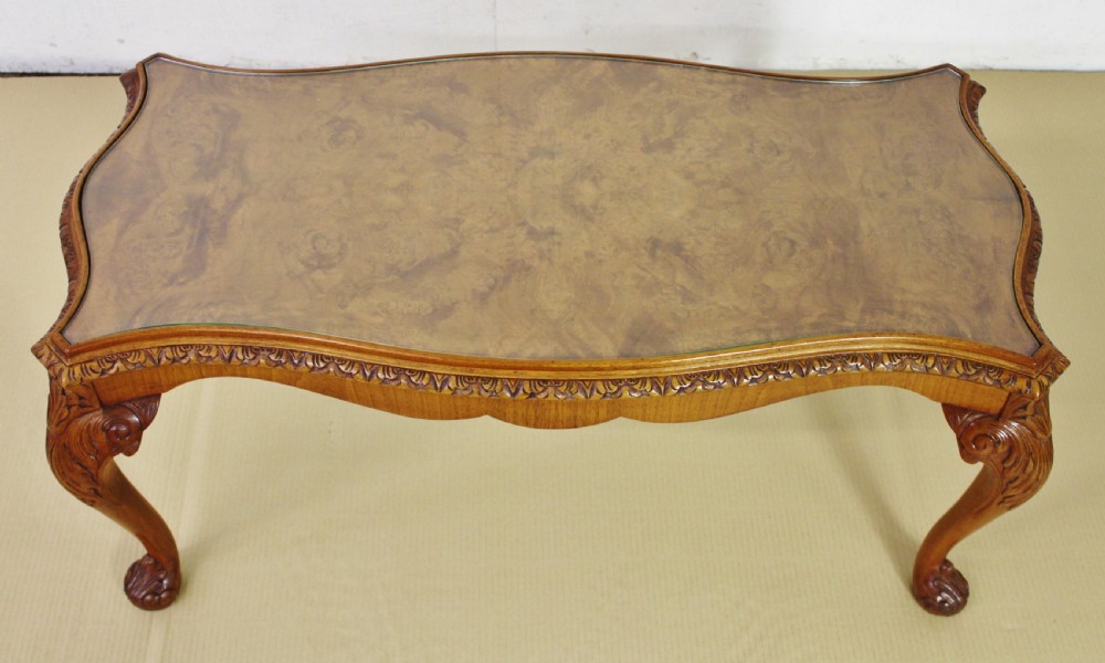 Burr Walnut Coffee Table View IV