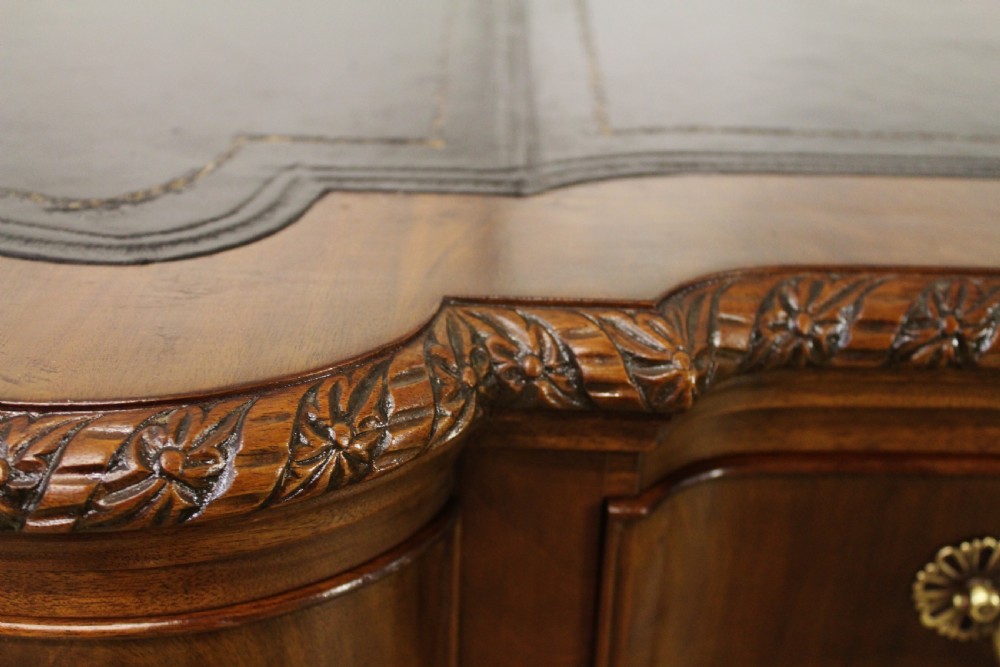 Mahogany Chippendale Style Pedestal Desk View III