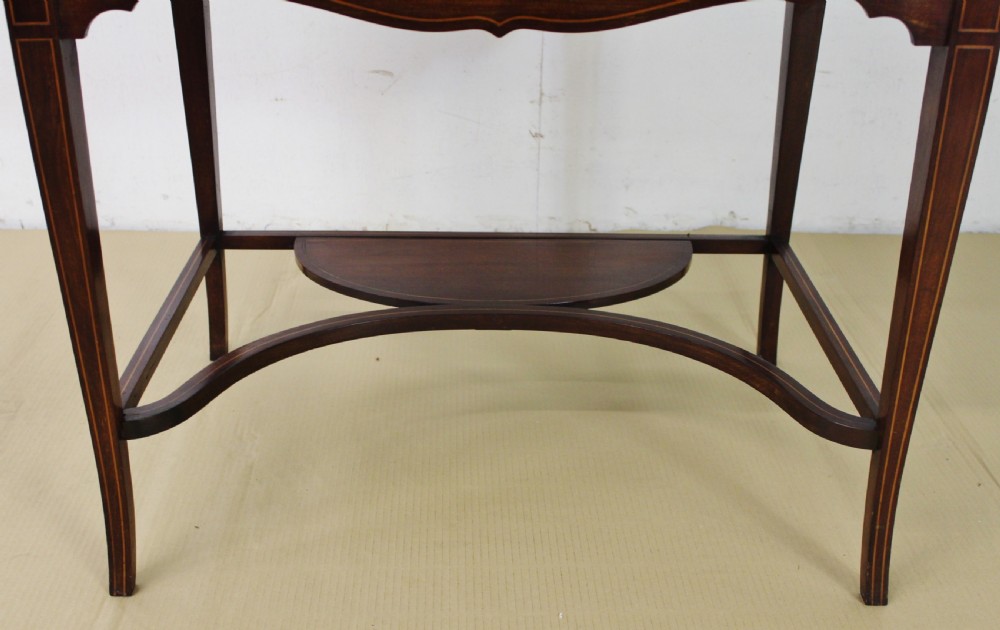 Edwardian Inlaid Mahogany Cylinder Desk View VIII