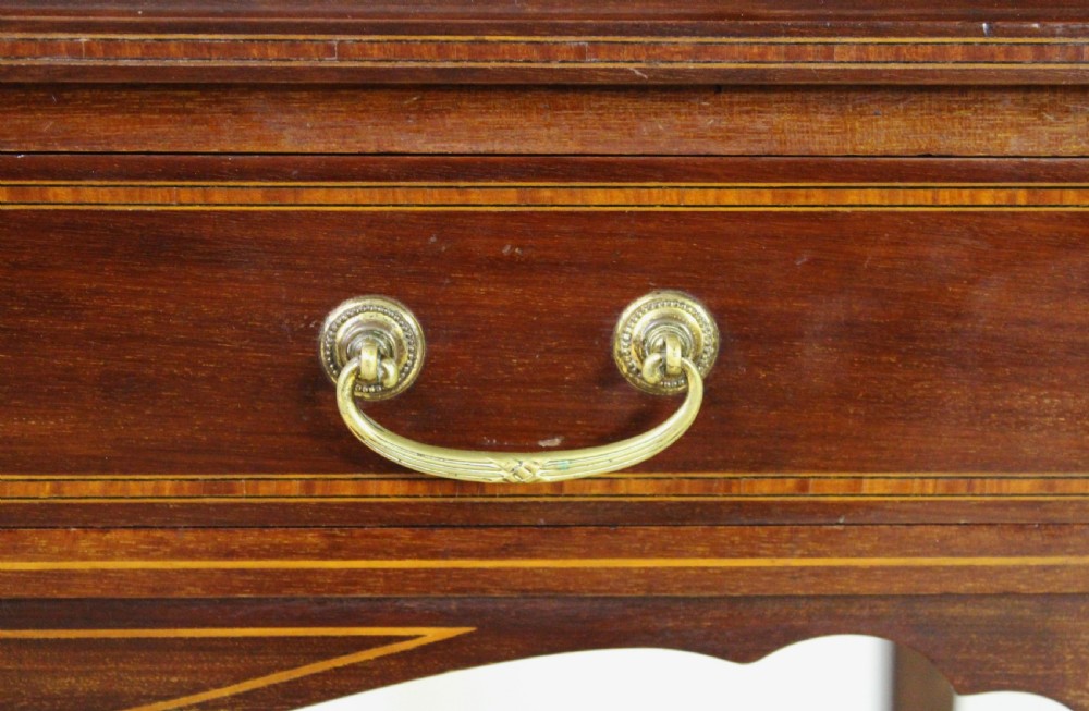 Edwardian Inlaid Mahogany Cylinder Desk View IX