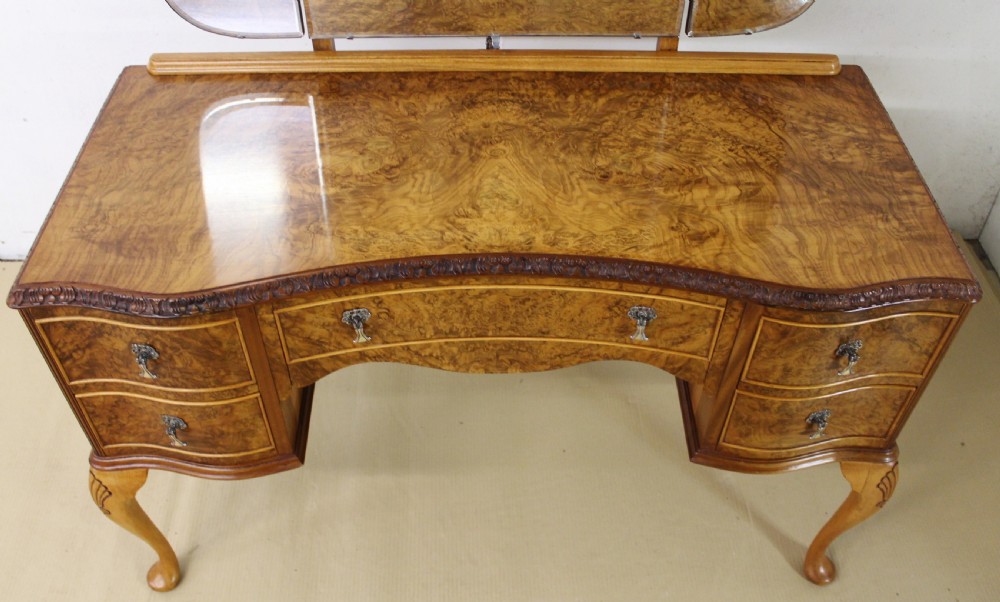 Burr Walnut Dressing Table View III