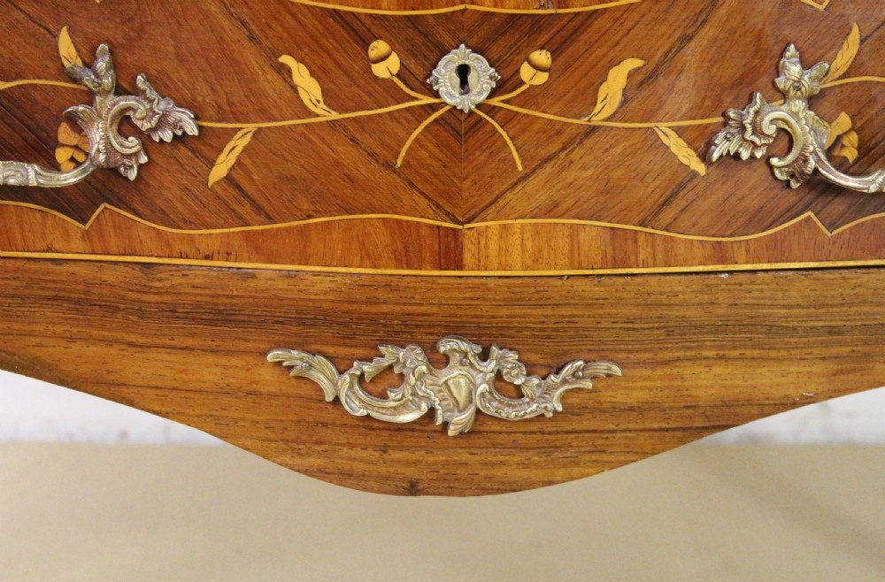 French Rosewood Marquetry Bureau Bookcase View XI