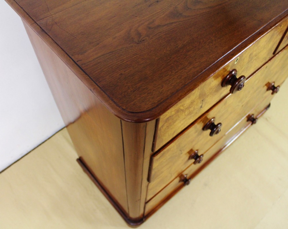 Victorian Burr Walnut Chest of Drawers View IX