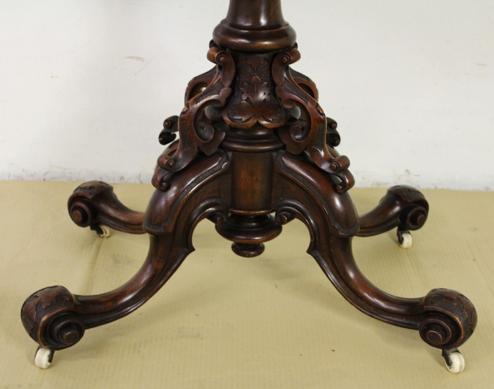 Victorian Inlaid Burr Walnut Card Table View II