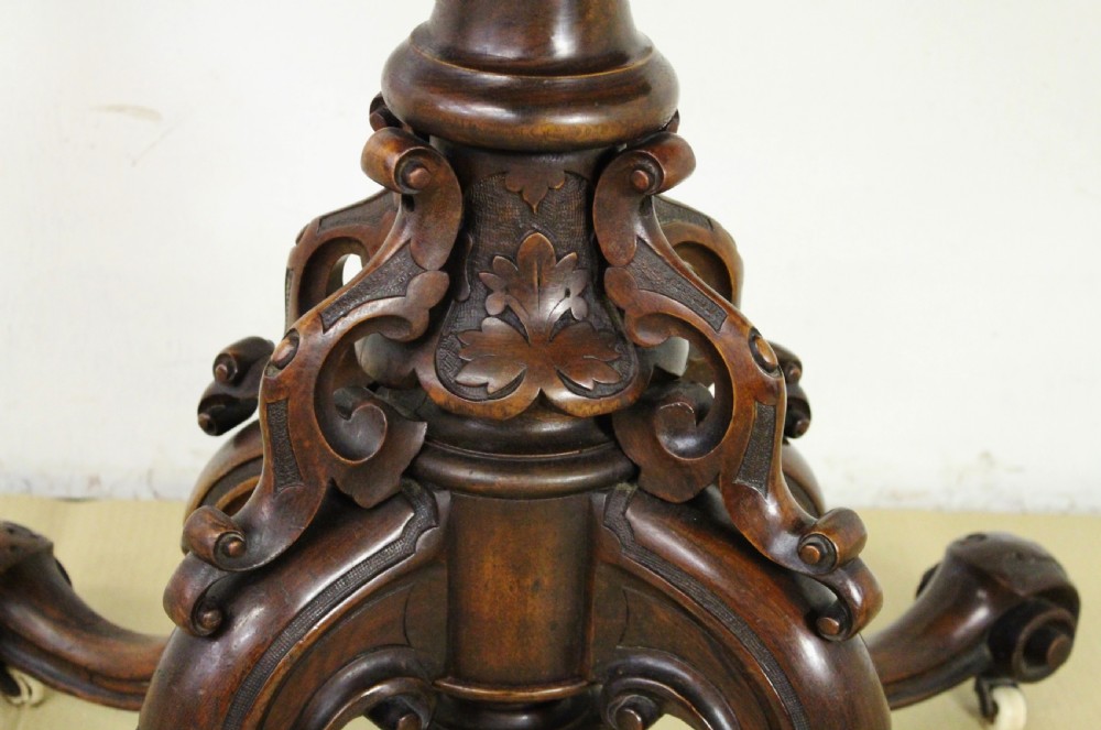 Victorian Inlaid Burr Walnut Card Table View VII