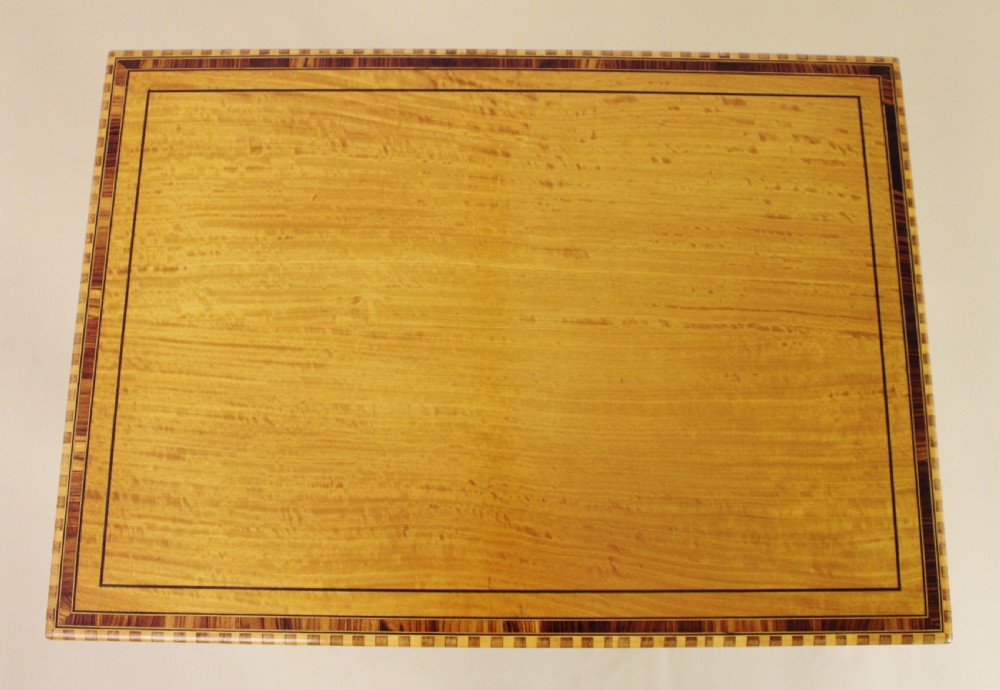 Inlaid Satinwood Nest of 4 Tables View IV