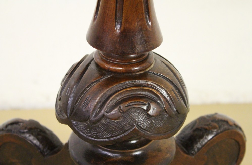 Victorian Burr Walnut Chess Top Table View III