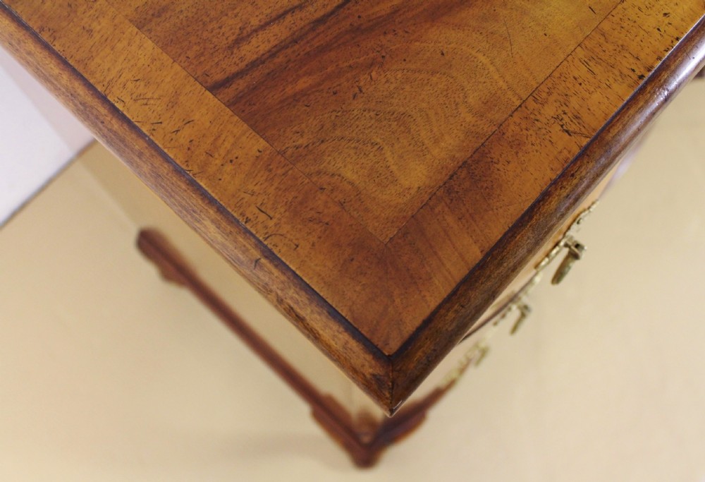 Burr Walnut Queen Anne Style Chest of Drawers View X