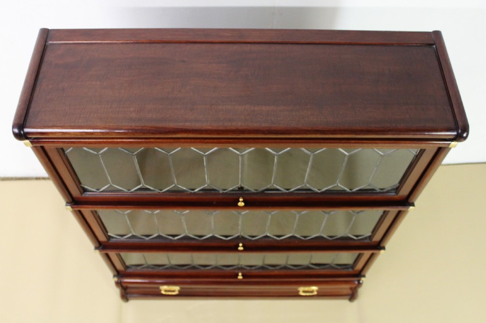 Mahogany Globe Wernicke Stacking Bookcase View III