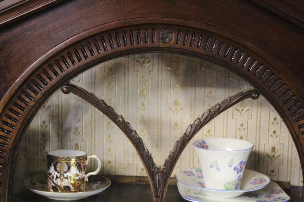 Mahogany Architectural Slender Bookcase View XV