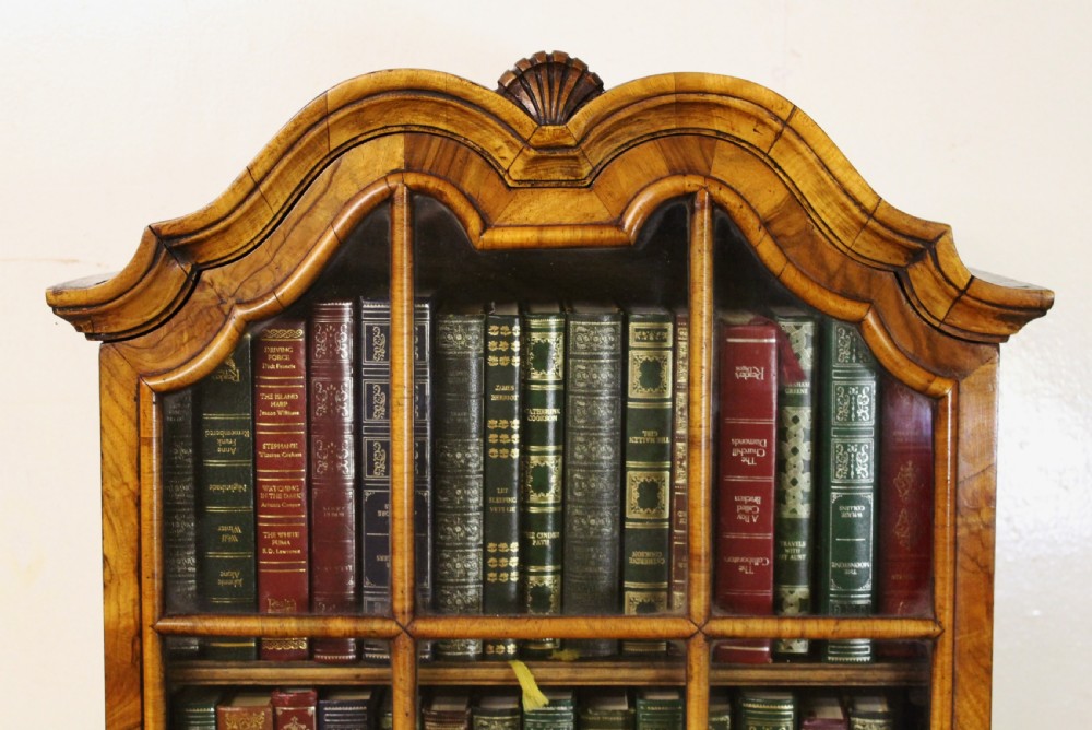 Burr Walnut Bureau Bookcase View III