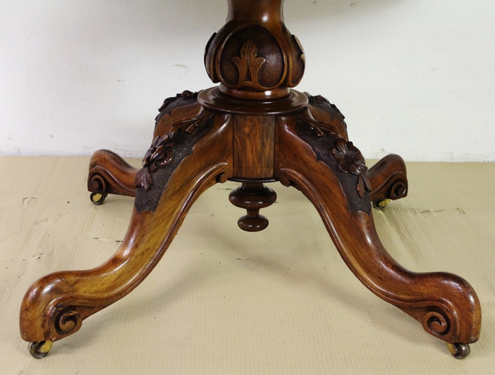Victorian Burr Walnut Loo Table View III
