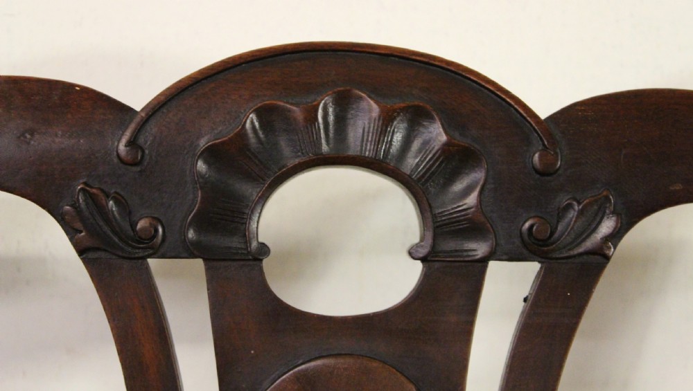 Set of 8 Mahogany Chippendale Style Dining Chairs View XIII