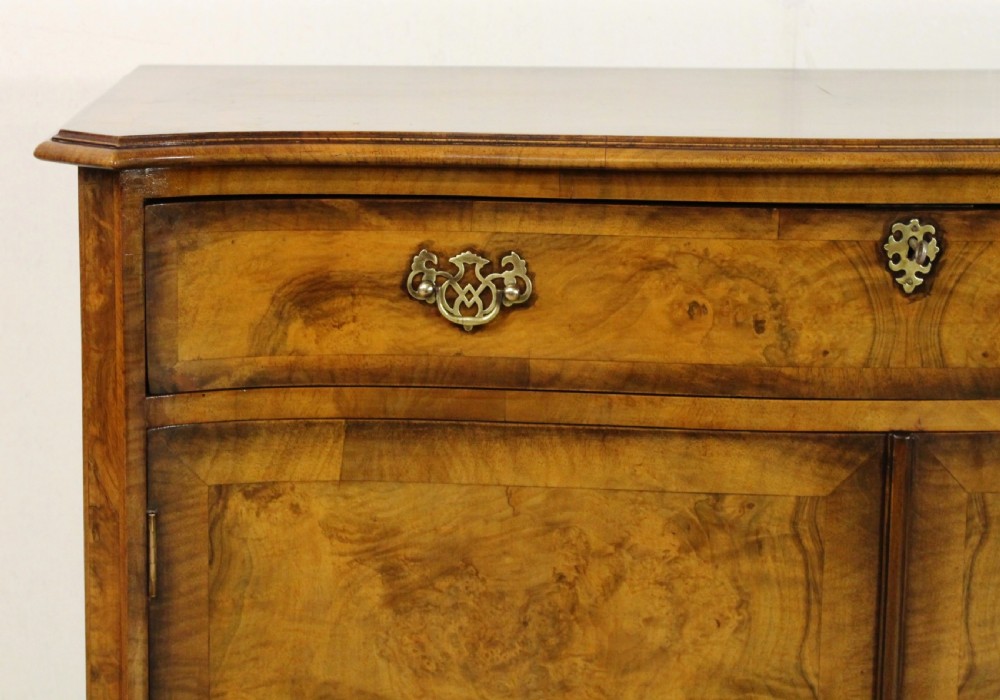 Burr Walnut Serpentine Fronted Cupboard View VI
