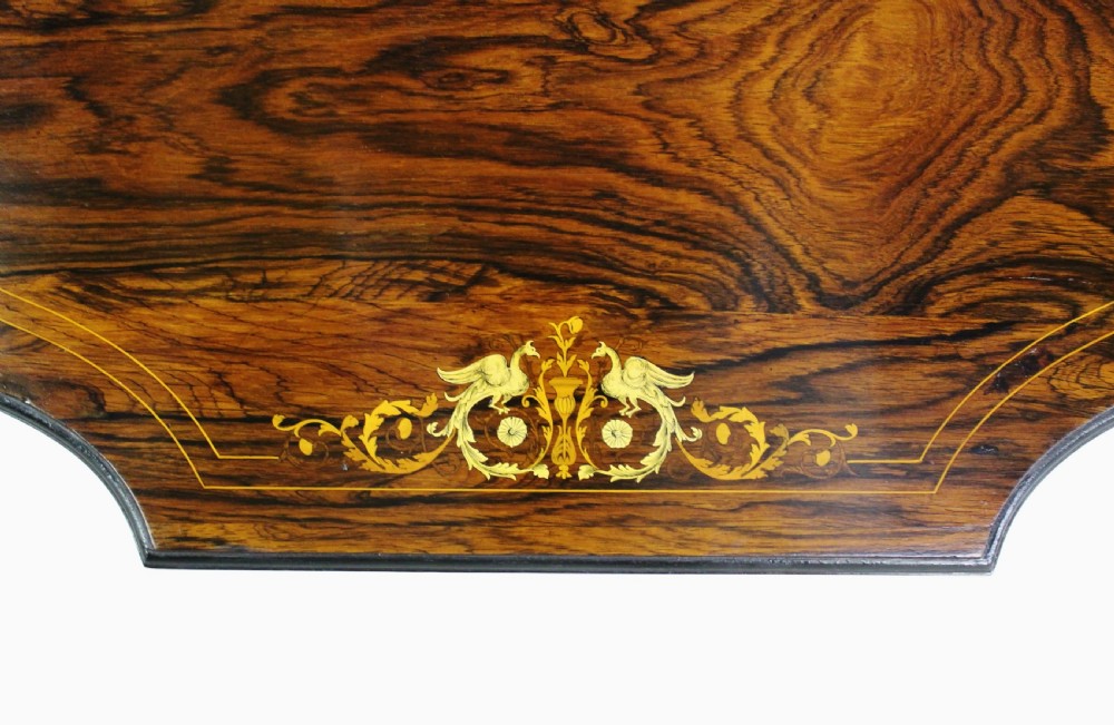 Victorian Inlaid Rosewood Centre Table View XIV