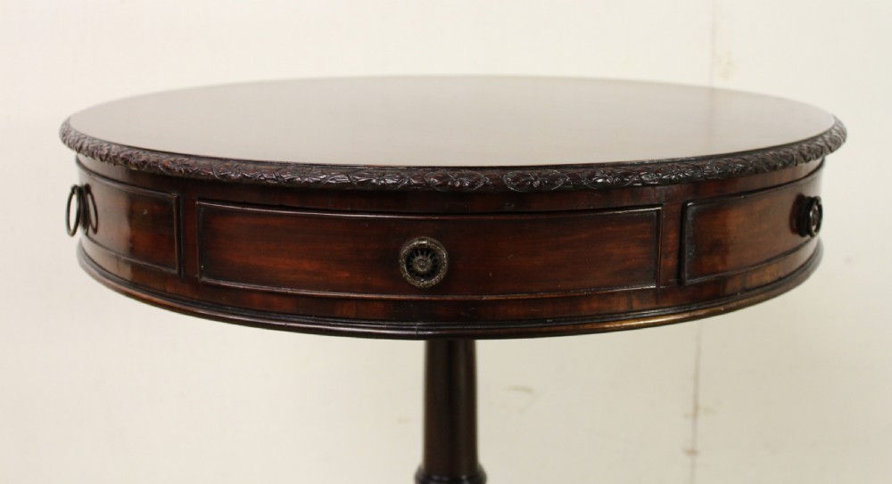Small Sized Mahogany Drum Table View II