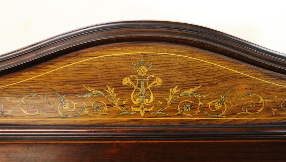 Late Victorian Inlaid Rosewood Music Cabinet View II