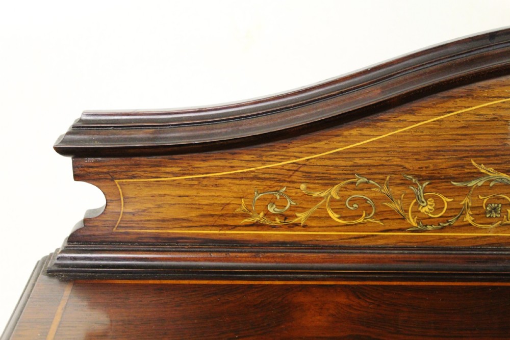 Late Victorian Inlaid Rosewood Music Cabinet View VI