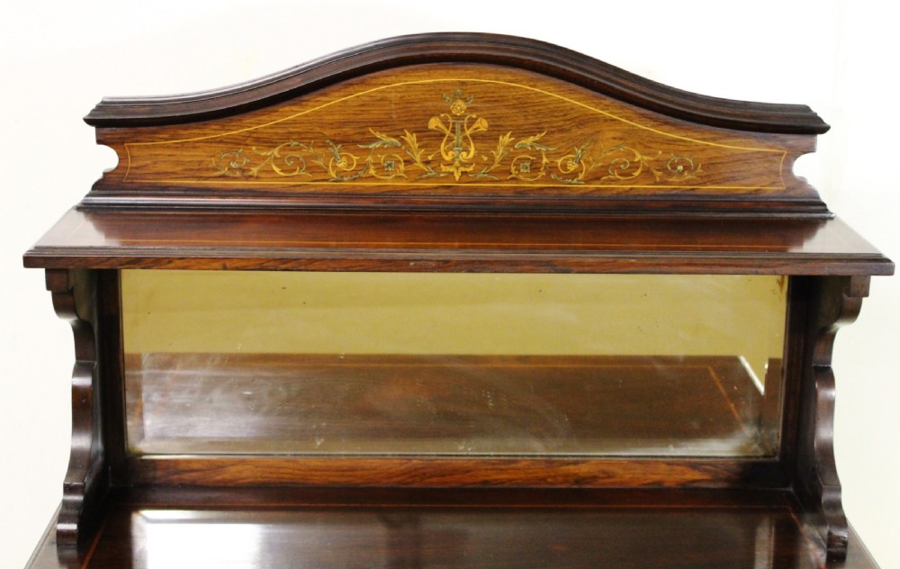 Late Victorian Inlaid Rosewood Music Cabinet View VIII