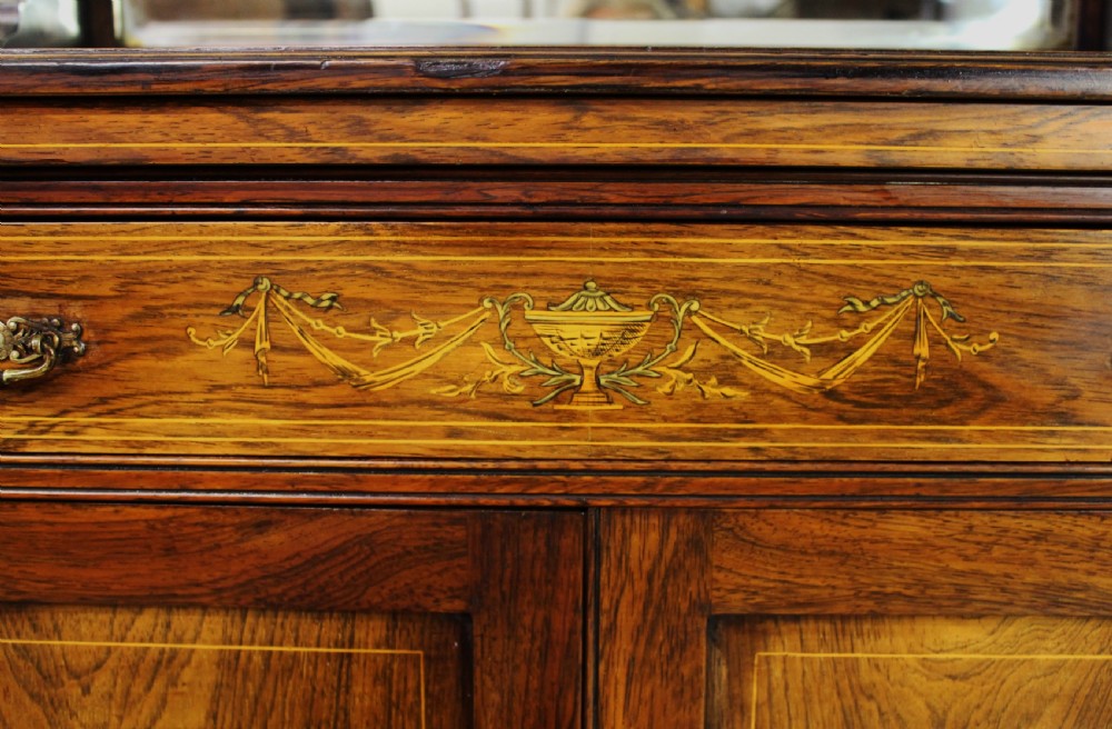 Late Victorian Inlaid Rosewood Music Cabinet View X