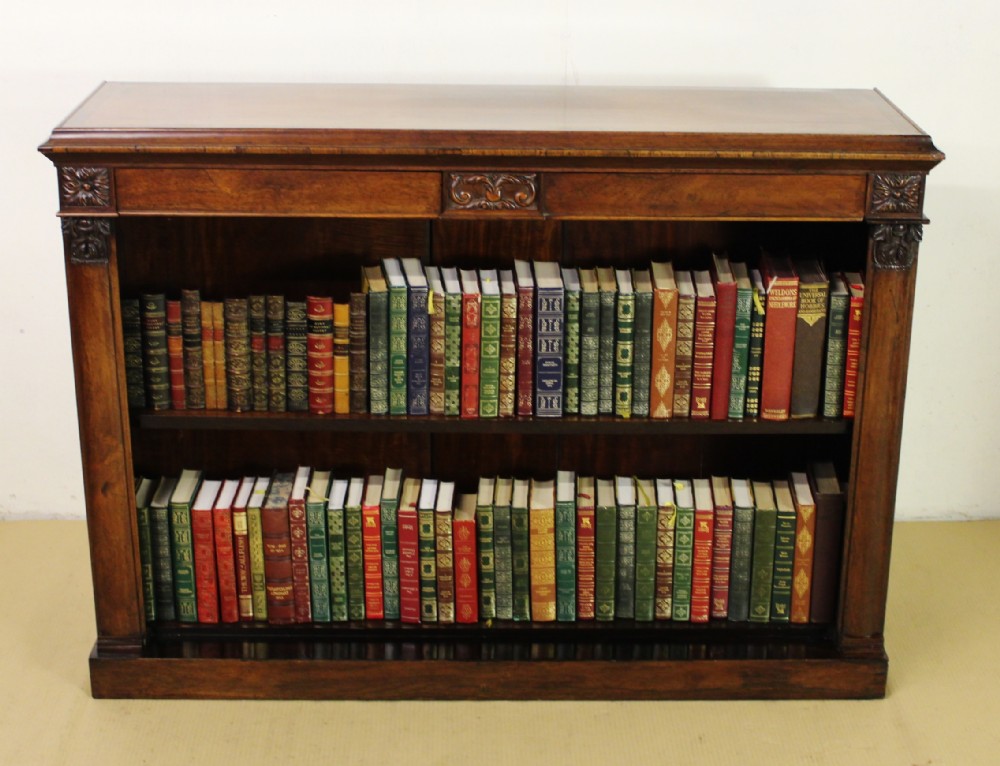 George IV Rosewood Open Bookcase