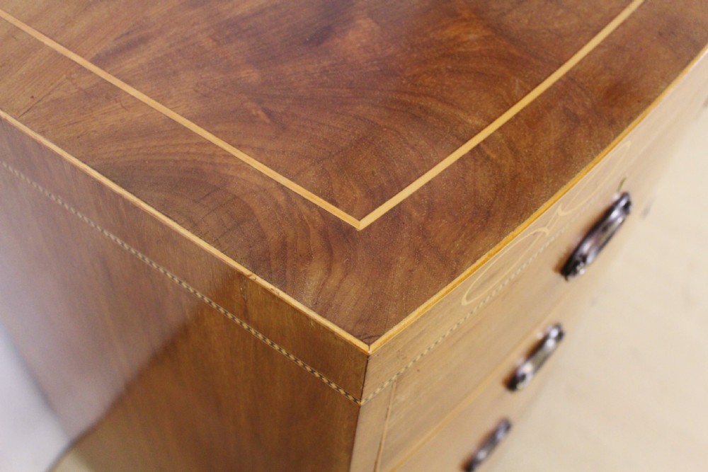 Maple and Co Inlaid Bow Fronted Chest of Drawers View VIII