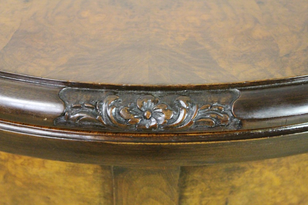 Burr Walnut Card Table View VII