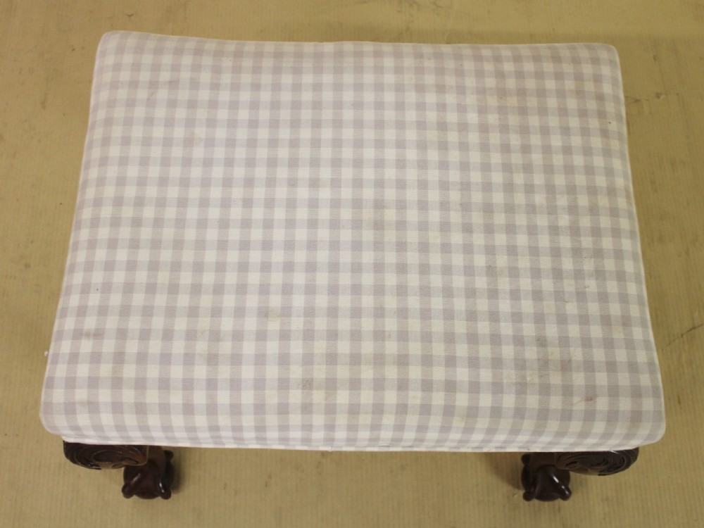 Mahogany Chippendale Style Stool View V