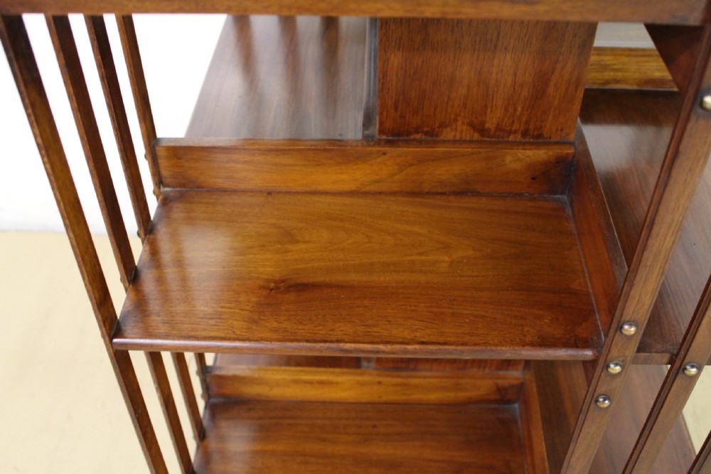 Edwardian Iron Based Revolving Bookcase View VIII