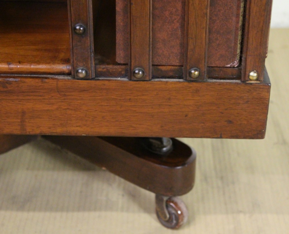 Edwardian Iron Based Revolving Bookcase View XI