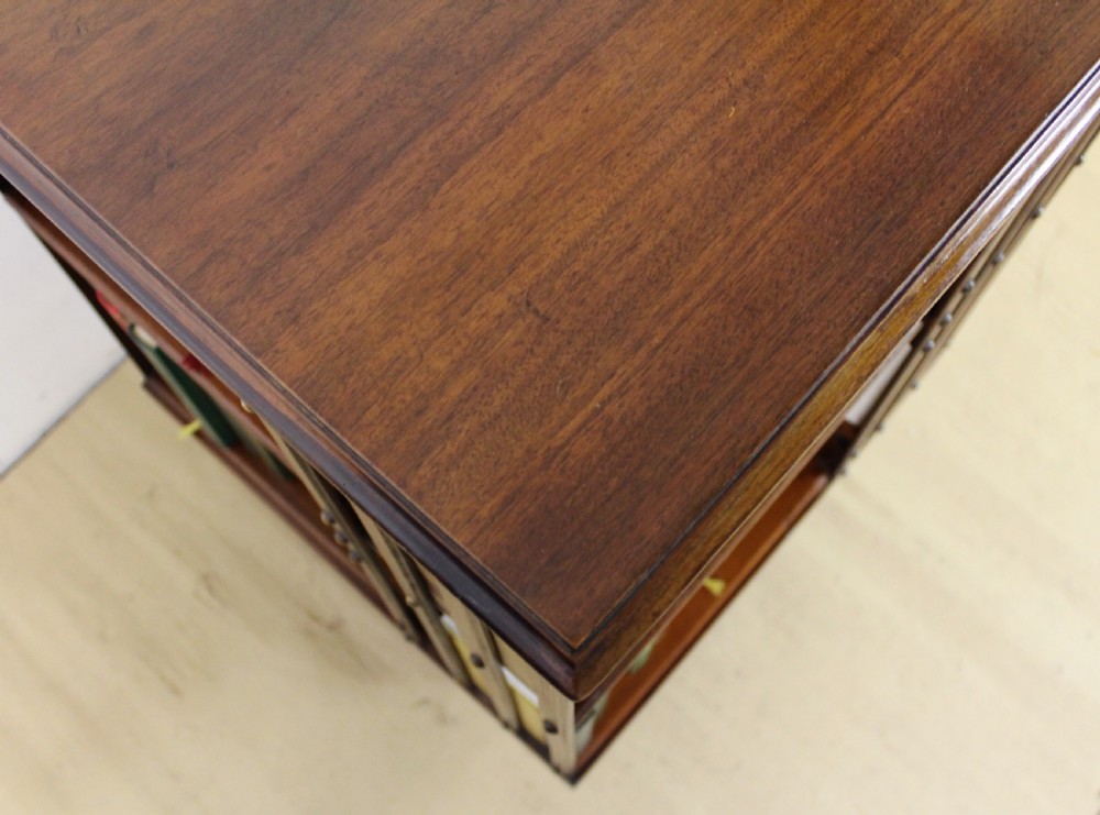Edwardian Iron Based Revolving Bookcase View XII