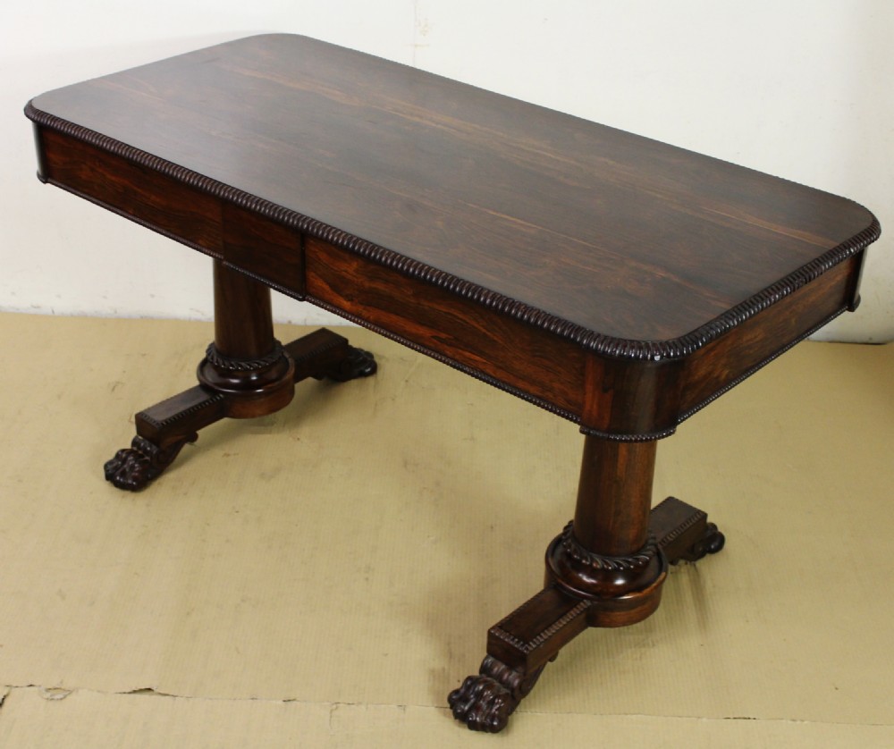 William IV Rosewood Library Table