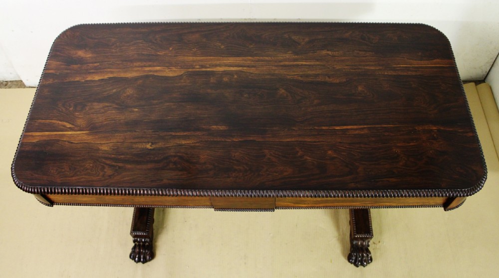 William IV Rosewood Library Table View II