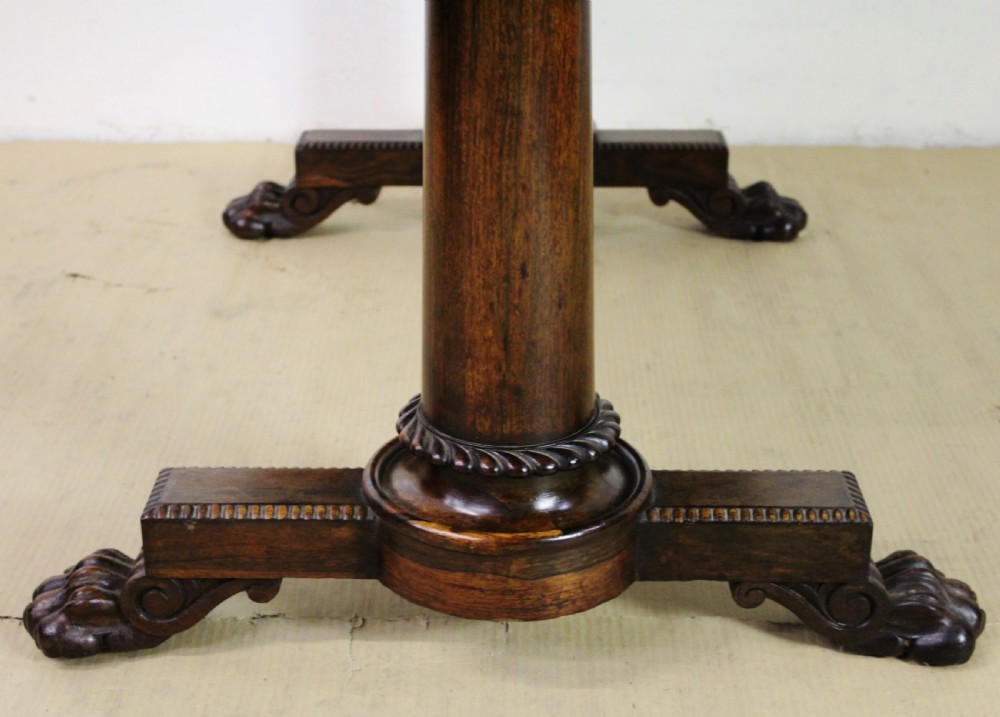 William IV Rosewood Library Table View V