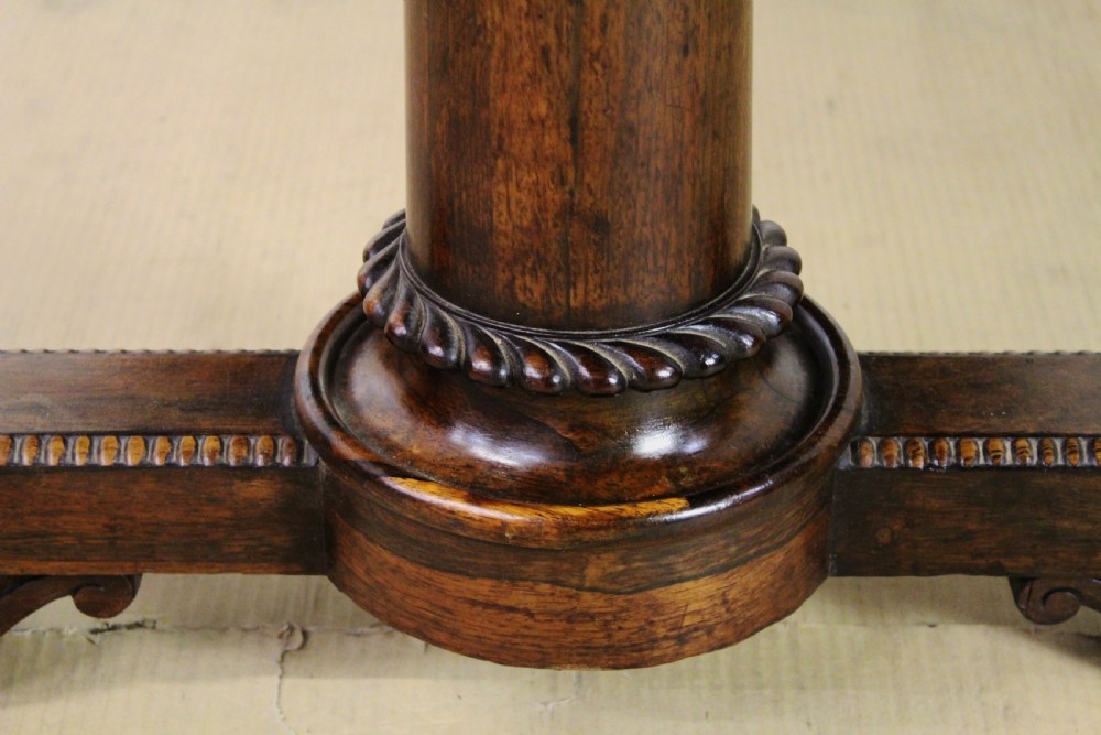 William IV Rosewood Library Table View VI