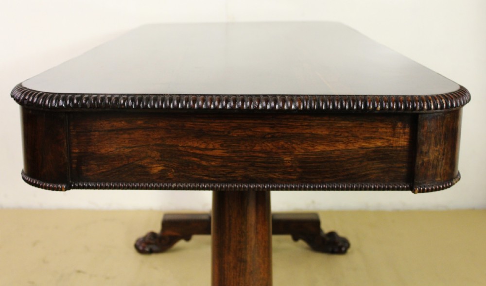 William IV Rosewood Library Table View VII