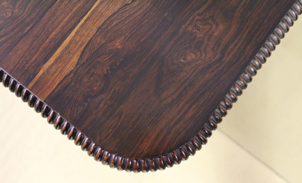 William IV Rosewood Library Table View VIII
