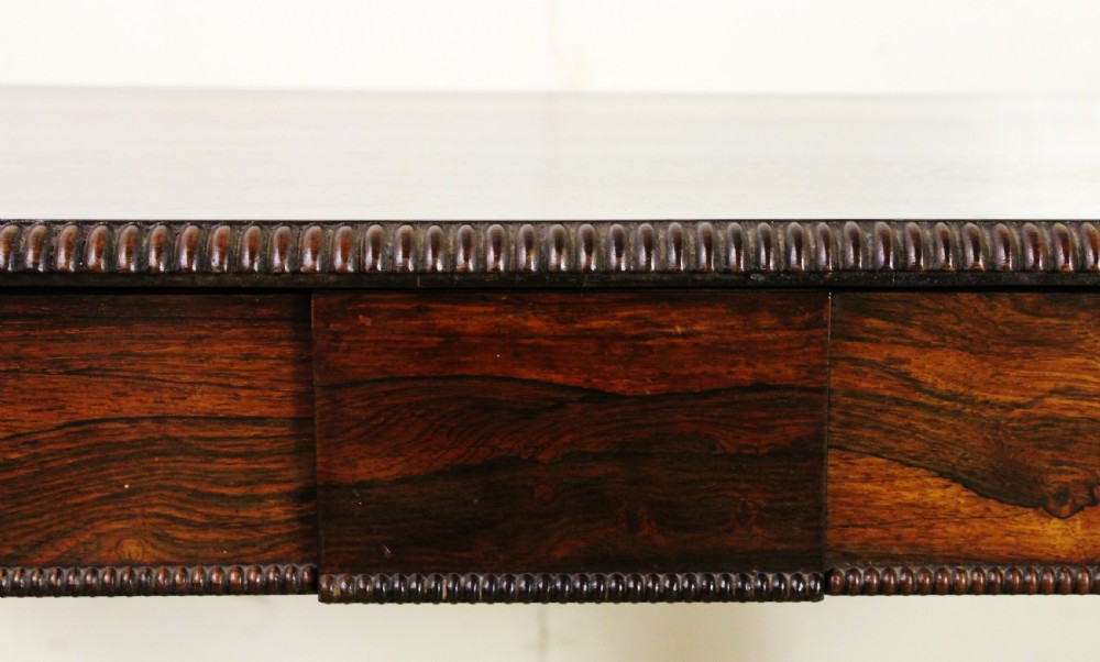 William IV Rosewood Library Table View XI