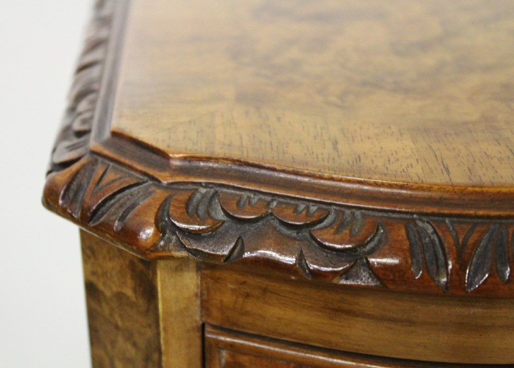 Serpentine Burr Walnut Side Table View X